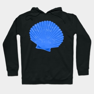 Blue clam shell Hoodie